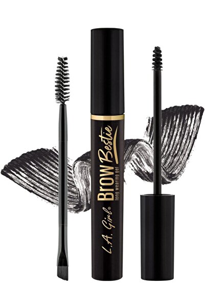 L.A. Girl مجموعة جل الحواجب طويلة الأمد من برو بيستي، لون أسود ناعم