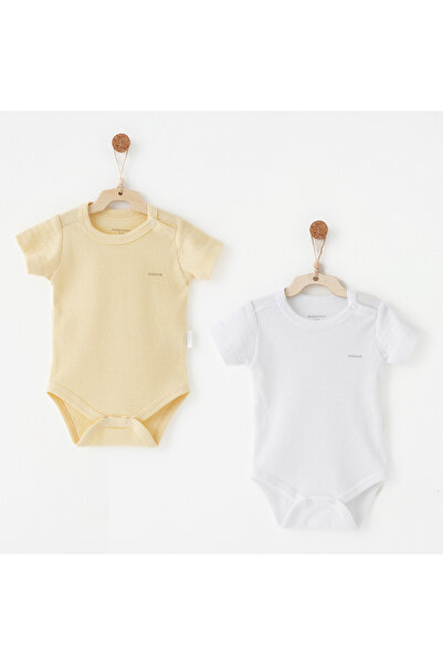 andywawa Baby Body 2 Pcs Short Sleeve Body Jacquard Special Modal