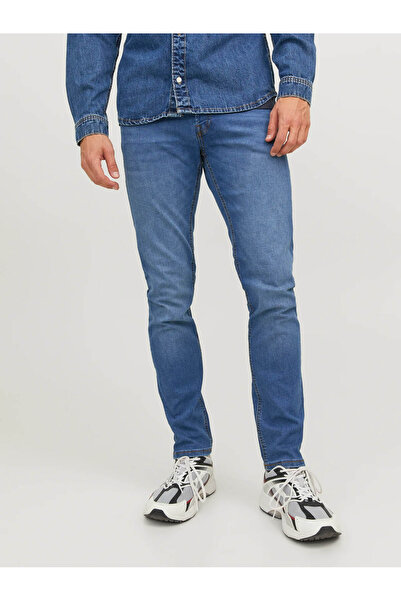 Jack & Jones Pánské džínové kalhoty Jack&Jones Slim Fit Narrow Leg Blue 12243592