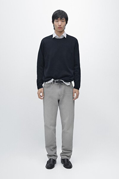 Massimo Dutti Bisiklet yaka pamuklu triko kazak