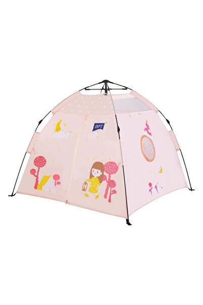 DPT Foldable Children'S Tent, Trips Tent, Pink, Size 120*120*108 Cm