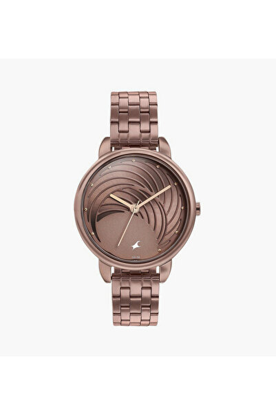 FASTRACK Women's 35 MM Brown Analog Stainless Steel Watch