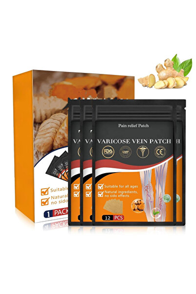 Arabest Turmeric Varicose Vein Patch – Natural Herbal Relief for Leg Pain, Sw...