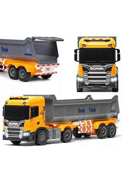 The Toys Home لعبة شاحنة قلابة سكانيا P410 مرخصة مزودة بمصابيح LED