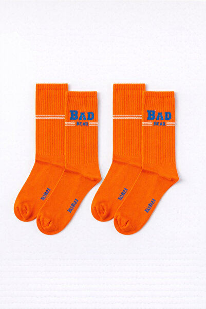 Bad Bear 2 Pieces Saturn Orange Unisex Socks