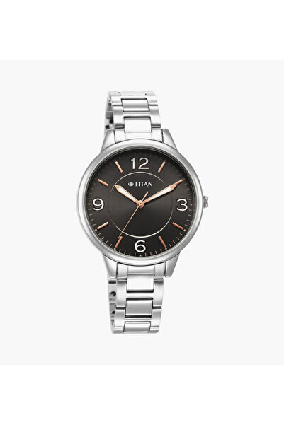 Titan Women's 37 MM Silver Analog Stainless Steel Watch