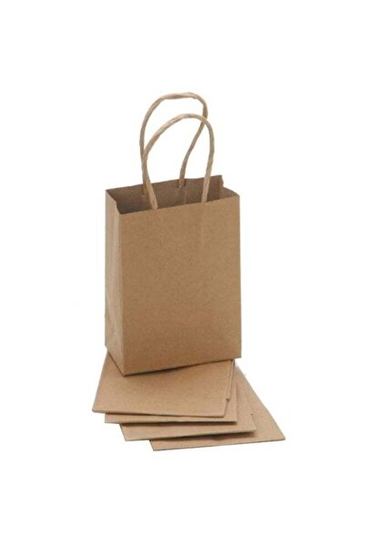 Generic 5-Piece Micro Paper Gift Bags Brown