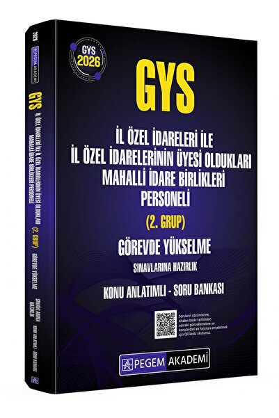 Pegem Akademi Yayıncılık 2026 GYS İl Özel İdareleri ile İl Özel İdarelerinin ...