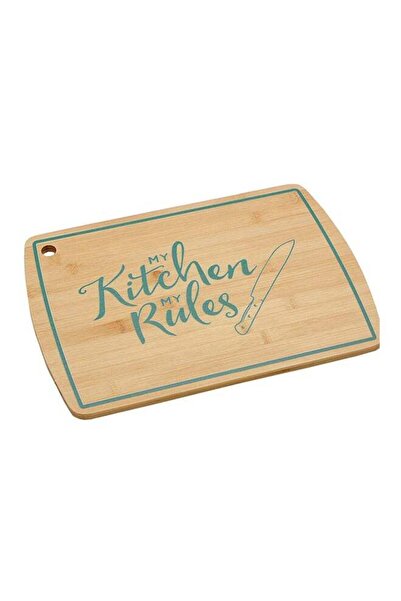 Bien Servi Durable High Quality Bamboo Rectangular Cutting Board Brown And Te...