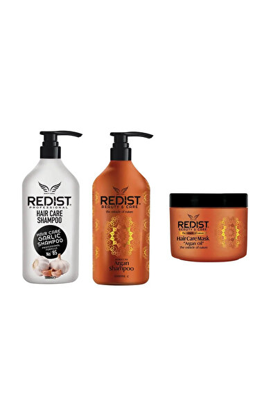 Redist Redist Package: Garlic Shampoo 1000 ml, Argan Oil Shampoo 1L and Argan...