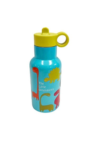 Parfait زجاجة ماء مزدوجة الجدار مطبوع برسومات الديناصورات الصغيرة للأطفال