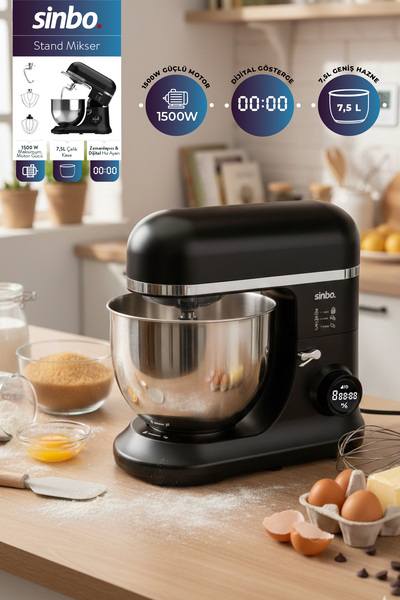 Allians Dijital Ekranlı Zaman Ayarlı Stand Mikser 7.5L 1500W Ürün