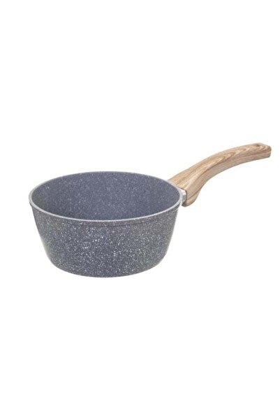 Generic Nature Forged Aluminium Saucepan Grey and Beige 18cm