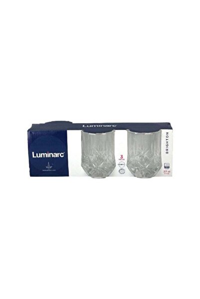 Luminarc 3-Piece Brighton Glass Tumbler Clear 270 Ml