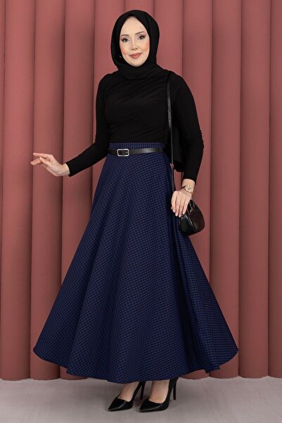 EBRUTESETTÜR Mini Gingham Pattern Skirt Saks