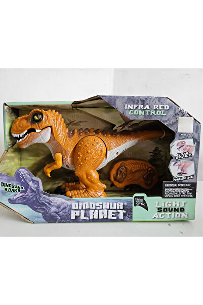 YıldızDükkan Uzaktan Kumandalı Pilli Oyuncak Dinozor Dinazor Sesli Işıklı