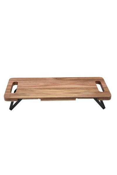 Bien Servi High Quality Foldable Serving Tray Brown 48 x 20 cm