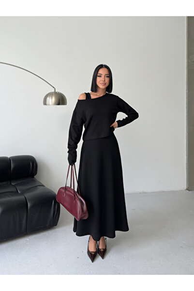 Cistern İstanbul Women's Modal Blouse Dress Double Set