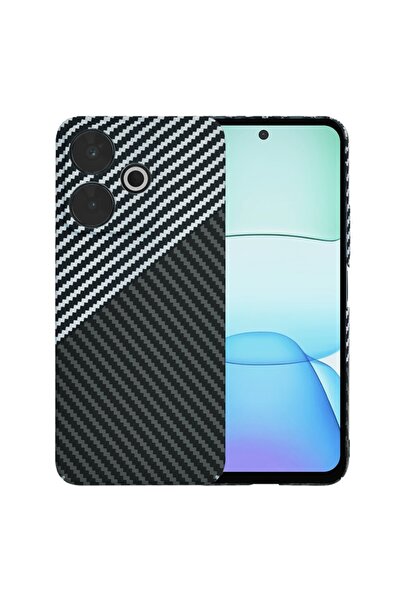 SKYDDAR INNOVATION Husă pentru Xiaomi Redmi 13 / Poco M6 4G, textură carbon, ...