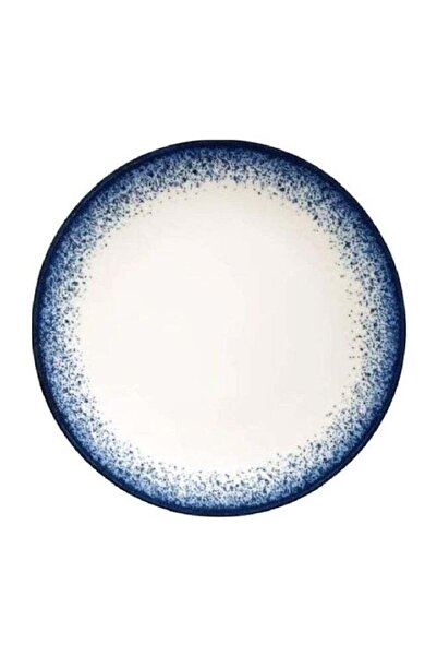 Generic Kutahya Starry Dreams Porcelain Round Flat Dinner Plate Blue and Whit...