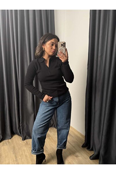 BÜŞRA PERKER Cashmere Blend Zipper Sweater