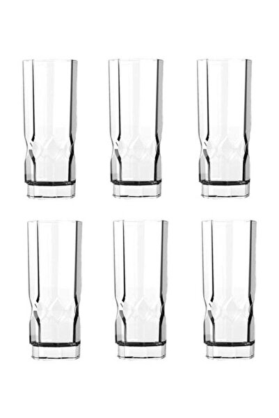 Luminarc 6-Piece Octime Diamond High Ball Tumbler Set Clear 6x310ml