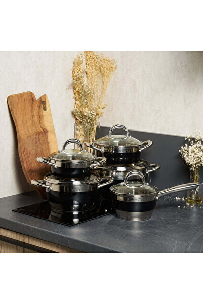 EDENBERG Stainless Steel Cookware Set, 10 Pieces, Royal