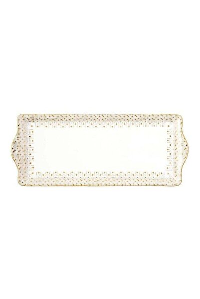 Generic Easy Life Elegant Design Rectangular Shaped Serving Platter White and...