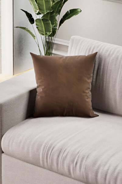 Mobpazar 1 Adet Kırlent Kılıfı Soho Kahverengi 43x43 cm 1 Adet