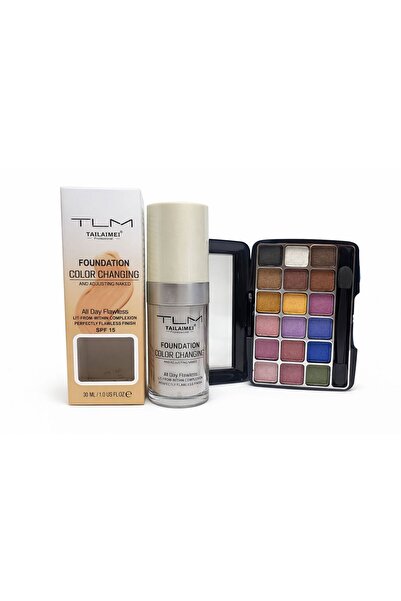TLM Color Changing Makeup Kit – SPF 15 Foundation + Multicolor Eyeshadow Palette