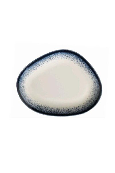 Generic Kutahya Starry Dreams Porcelain Flat Plate Blue and White 30 cm