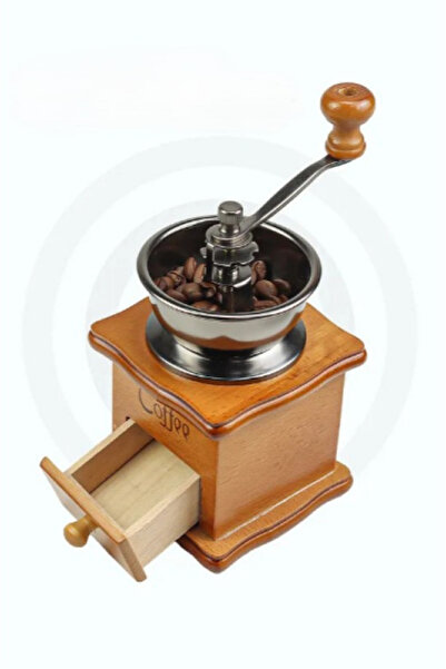Eco Lounge Antique Look Wooden Coffee Grinder Manual Fresh Coffee Grinder
