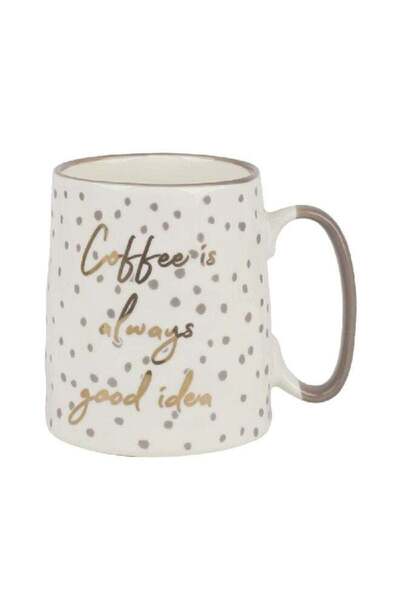 Kalring Ergonomic Handle Coffee Is Always Good Idea Quoted Coffee Mug Multico...