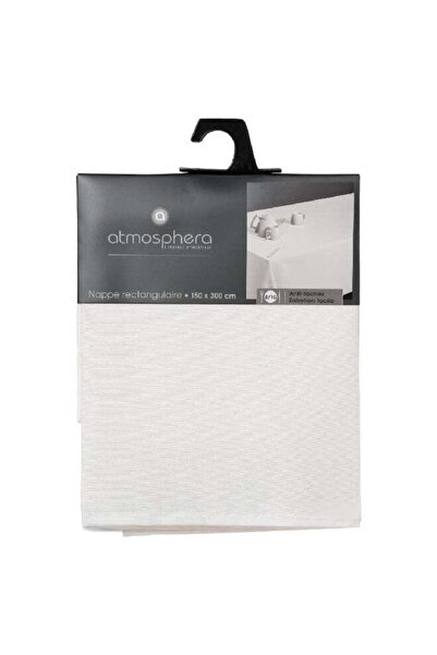 Atmosphera Stain-Resistant Rectangular Tablecloth Ivory 150 x 300 cm