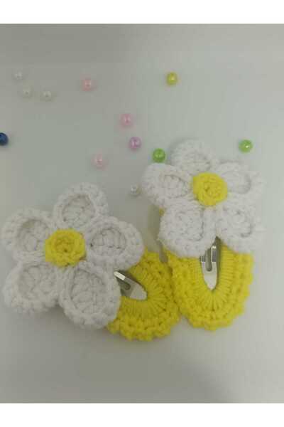 elaa aksesuar Handmade Daisy Buckle with Snap Fasteners