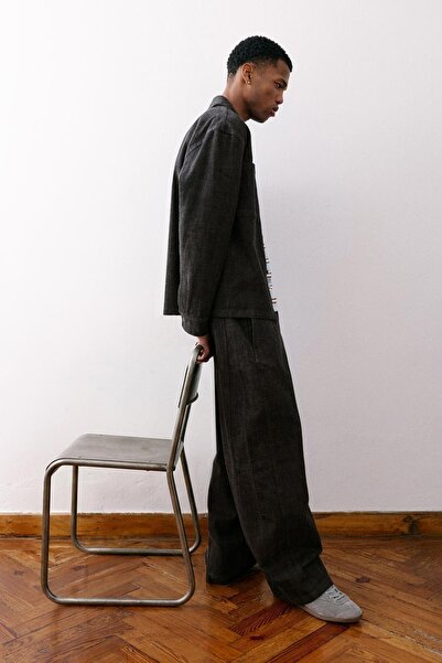 Pull & Bear Dikiş detaylı düz paça pantolon