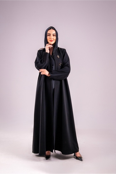 Abay Indonesian crepe - black