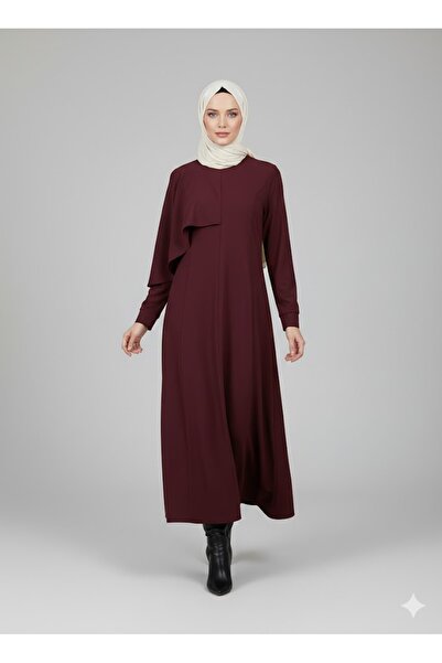YAZGI MODA Kadın Premium Esnek Çelik Örme Nervürlü Uzun Elbise