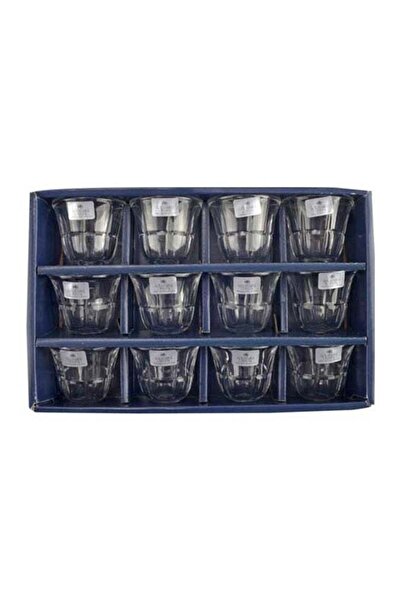 Solitaire Crystal 12-Piece Square Cawa Cup Clear