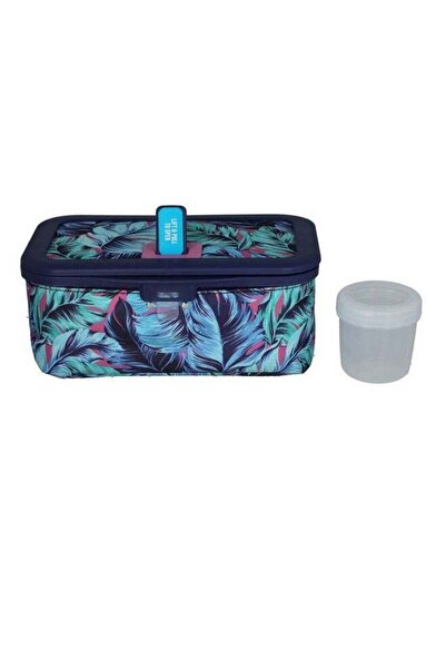 Generic 3-Compartment Printed Bento Lunch Box Multicolour 2.4 L