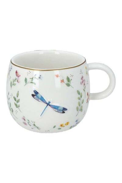 Generic Easy Life Fancy Garden 3D Dragonfly Printed Mug Multicolor 400 ml