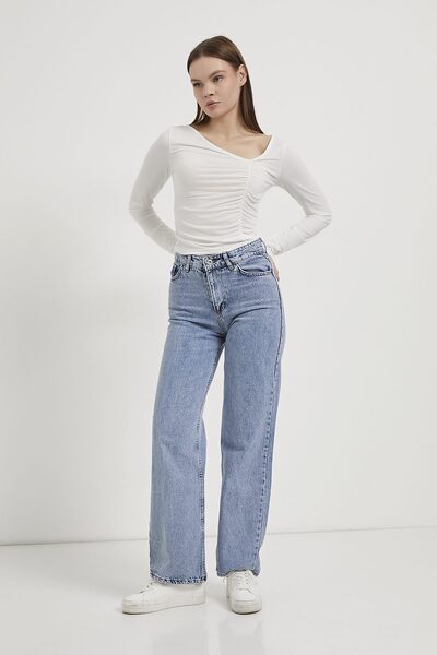 Arma Life Armalife 3049 high waist straight fit denim women's pants