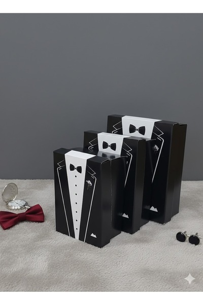 Duru Çeyiz Sandıkları Damat Kutusu Damat Bohçası 3'lü set