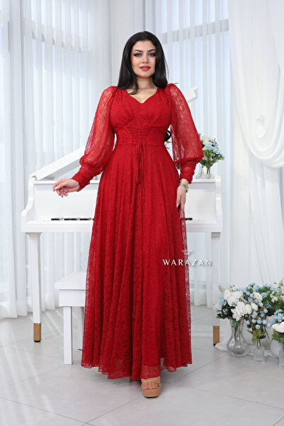 Warazan Evening dress with wide sleeves