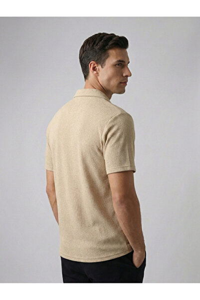 kastrioti Modern Cut Ribbed Shirt