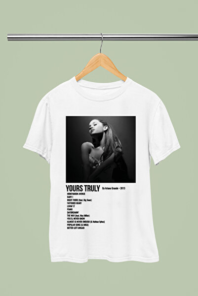 MAGORS تيشيرت أريانا غراندي مطبوع من القطن بأكمام قصيرة وقصة عادية للشباب وال...