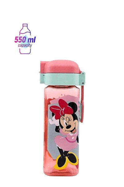 Stor زجاجة مياه ميني ماوس إيكوزين مانعة للتسرب، لون وردي وأزرق، سعة 550 مل