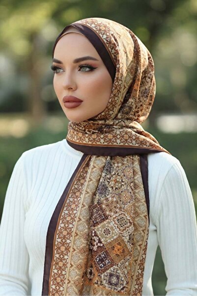 Vamelya سلسلة شالات سيينا القطنية ذات الملمس الفريد من نوعها، ذات الطابع الإي...