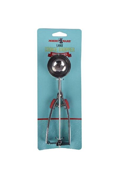 nordicware أداة خبز من الفولاذ المقاوم للصدأ ومغرفة بسكويت كبيرة