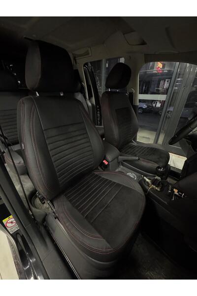 AKINCI غطاء مقعد السيارة المتوافق مع موديل فولكس فاجن كادي 2011-2013